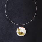 Element Feuer Halskette Porzellan