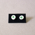 grune Ohrstecker Porzellan Glas