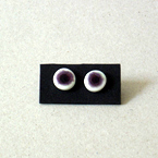 violette Ohrstecker Porzellan