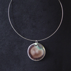 Element Holz Halskette Porzellan