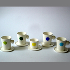 Espressotassen Porzellan Siebdruck