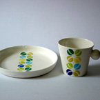 Frühstücksset Porzellan Siebdruck