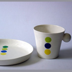 Frühstücksset Porzellan Siebdruck